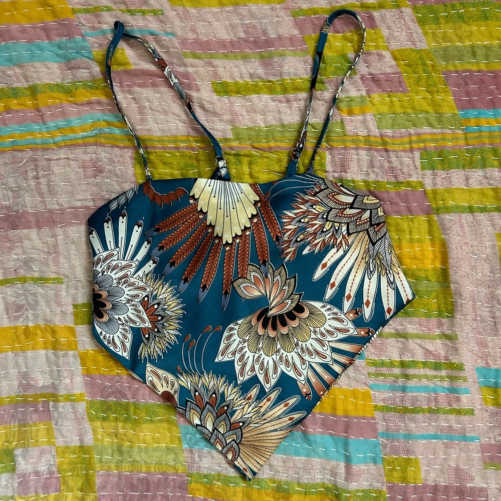 Silk Bandanna Top